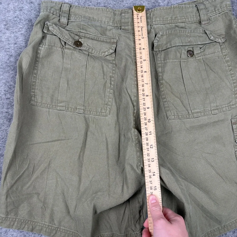 Ash Creek Trading Cargo Shorts Mens‎ 34 Green Utility Gorpcore Hiking Outdoor